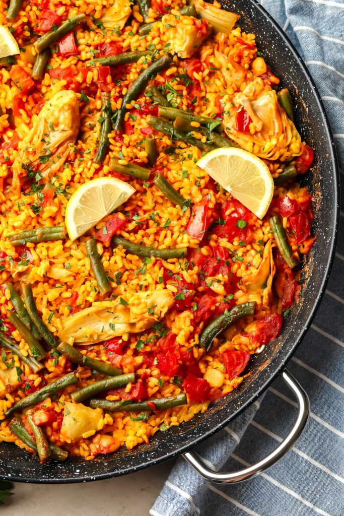 Paella vegana