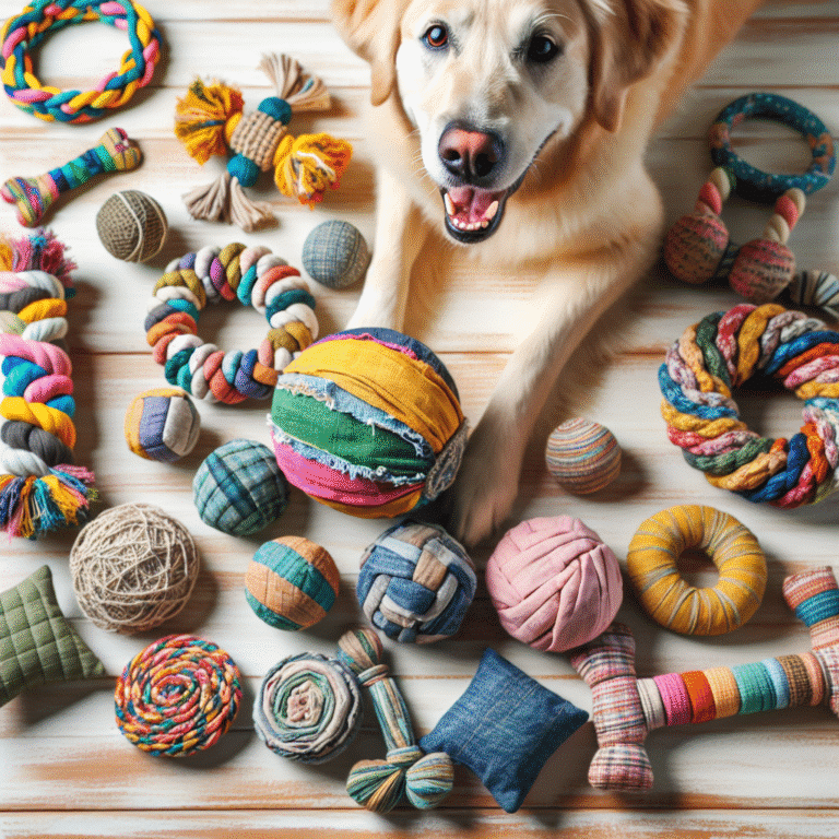 DIY eco-friendly dog toys from old clothes