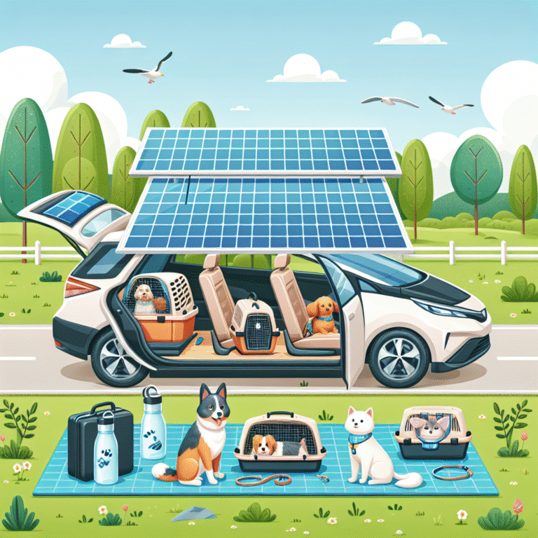 how to keep pets safe and green on long trips