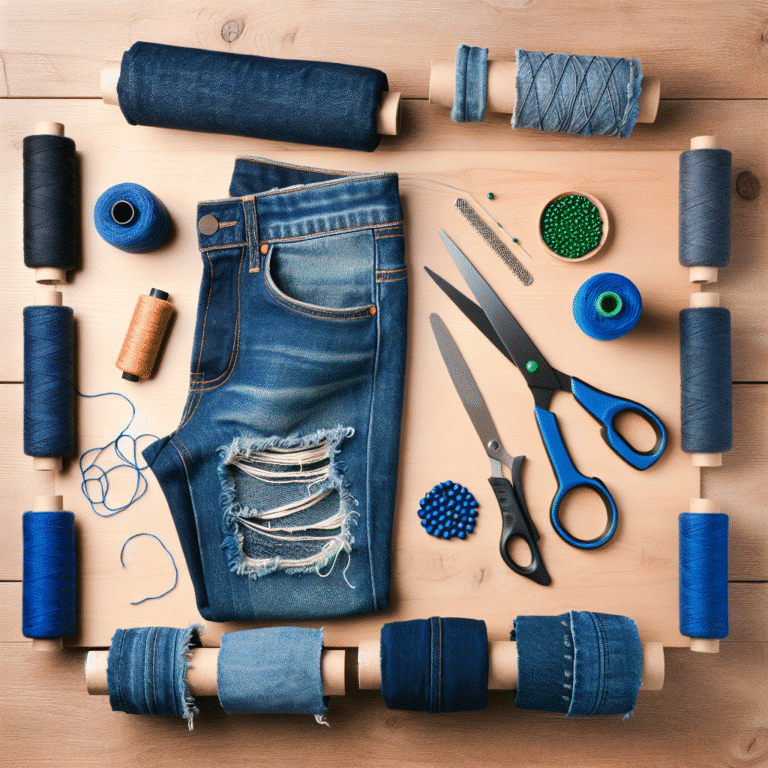 Transform old jeans into a durable dog chew