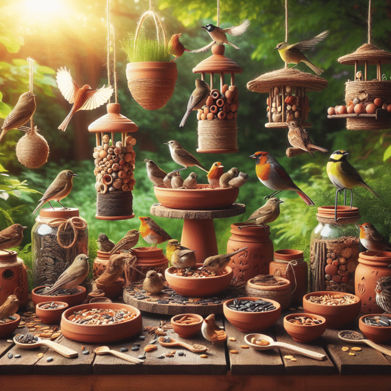 eco-friendly DIY bird feeders for gardens