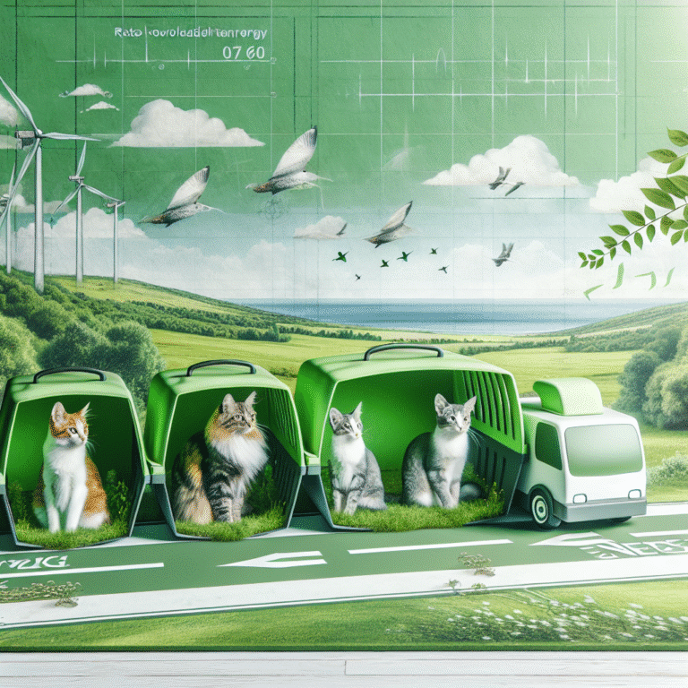 how to travel green with cats