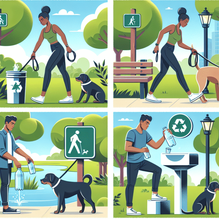 eco-friendly walking routines for dog owners