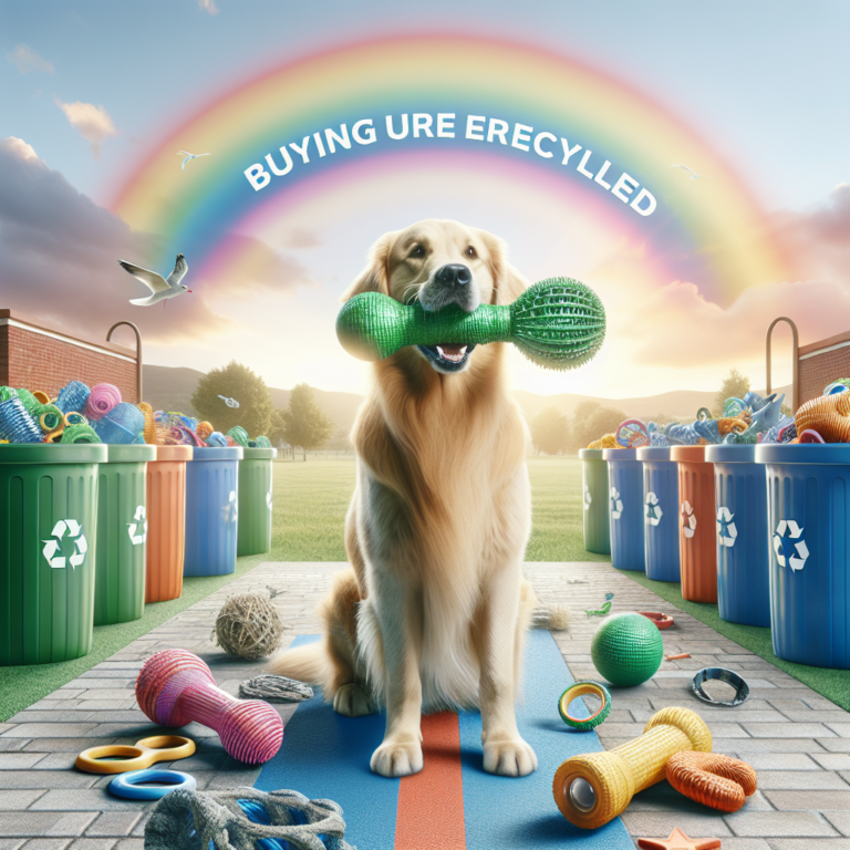 benefits of buying recycled dog toys for your pet