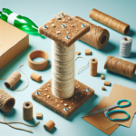 build a DIY scratching post with recycled materials