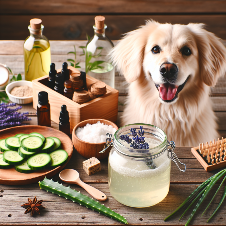create your own DIY natural dog shampoo