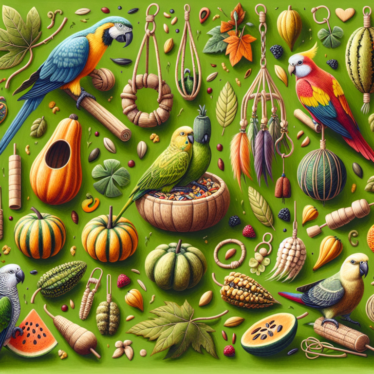 eco-friendly DIY toys for parrots and birds