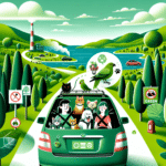 how to keep pets safe and green on long trips.