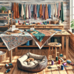 sewing pet beds from old fabrics
