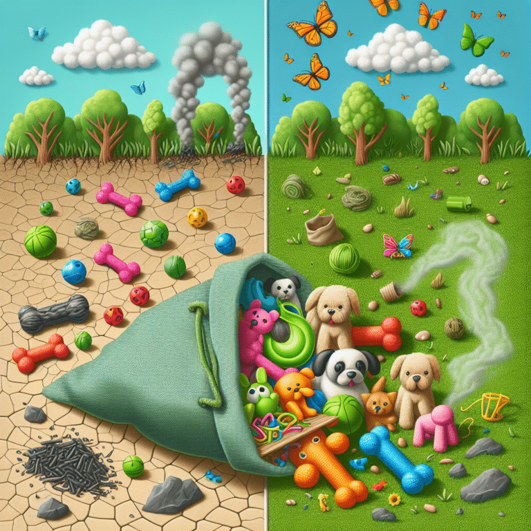 environmental impact of conventional dog toys vs eco-friendly options