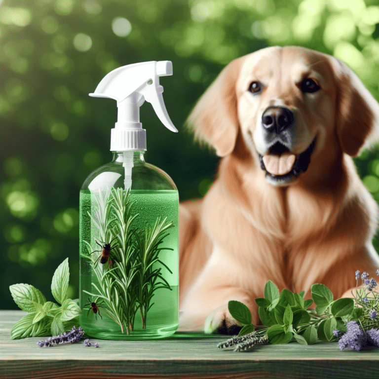 create an organic flea repellent spray for your pets