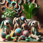 stylish and sustainable dog toys made from recycled fabrics