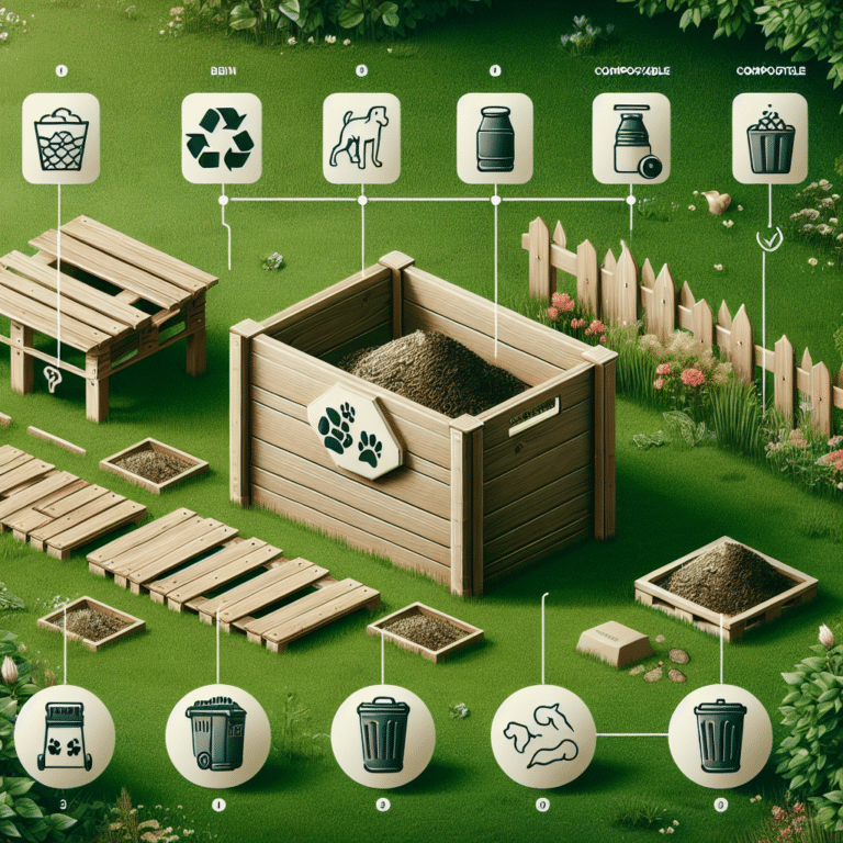 DIY compost bin for pet waste management