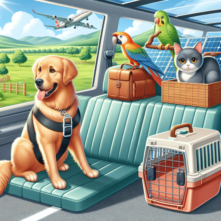 how to keep pets safe and green on long trips