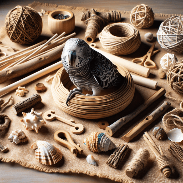 eco-friendly DIY toys for parrots and birds